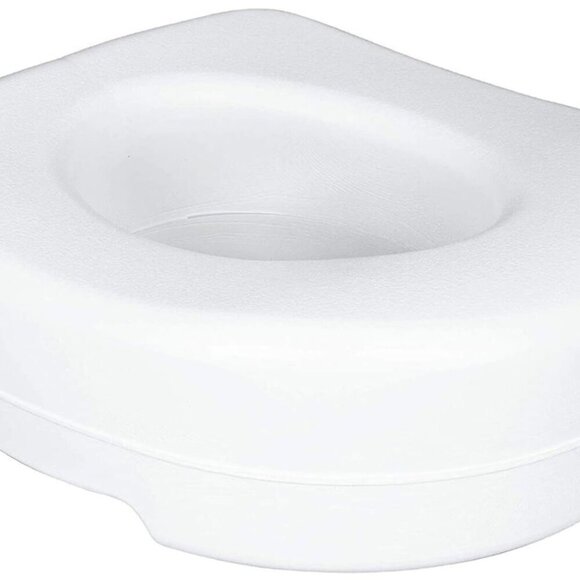 Carex Economy Raised Toilet Seat, 5.5'' White, 300 lb Capacity - 1 Count - Picture 5 of 9